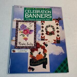 vintage Plaid patterns fabric crafts sewing Celebration Banners 9150 1990s